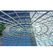 Стальная стальная ламинированная стеклянная конструкция здание геодезическое купол для космической рамы